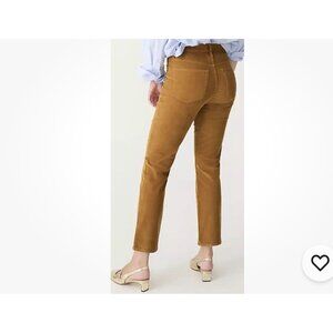 J Crew ‎ Slim Straight Corduroy Pants 27 Golden Brown Stretchy BT006